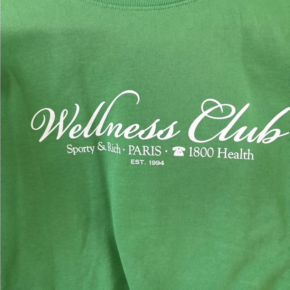 Sporty & Rich Vibrant Green Wellness Tee